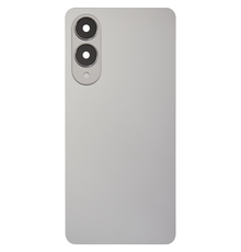 Back Cover with Camera Lens for Samsung S25 Edge (No Logo) (Silver)