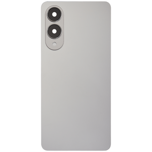 Back Cover with Camera Lens for Samsung S25 Edge (No Logo) (Silver)
