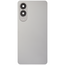 Back Cover with Camera Lens for Samsung S25 Edge (No Logo) (Silver)