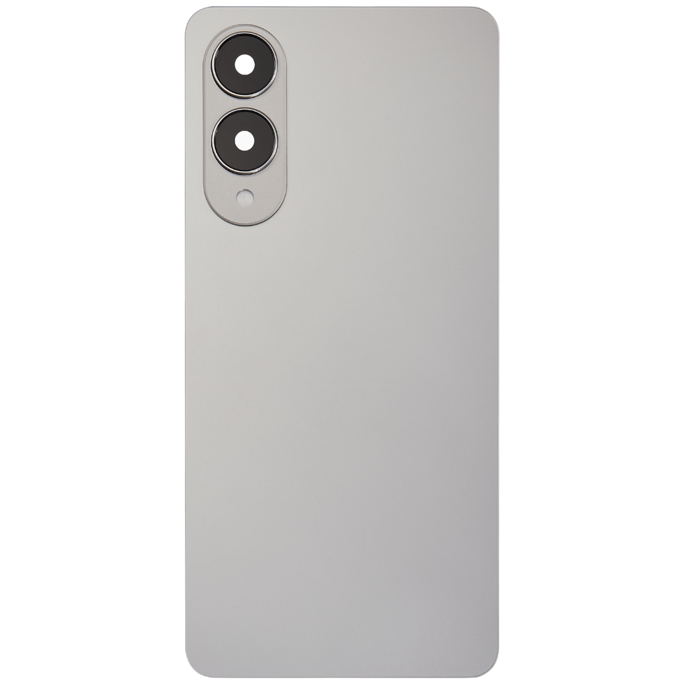 Back Cover with Camera Lens for Samsung S25 Edge (No Logo) (Silver)