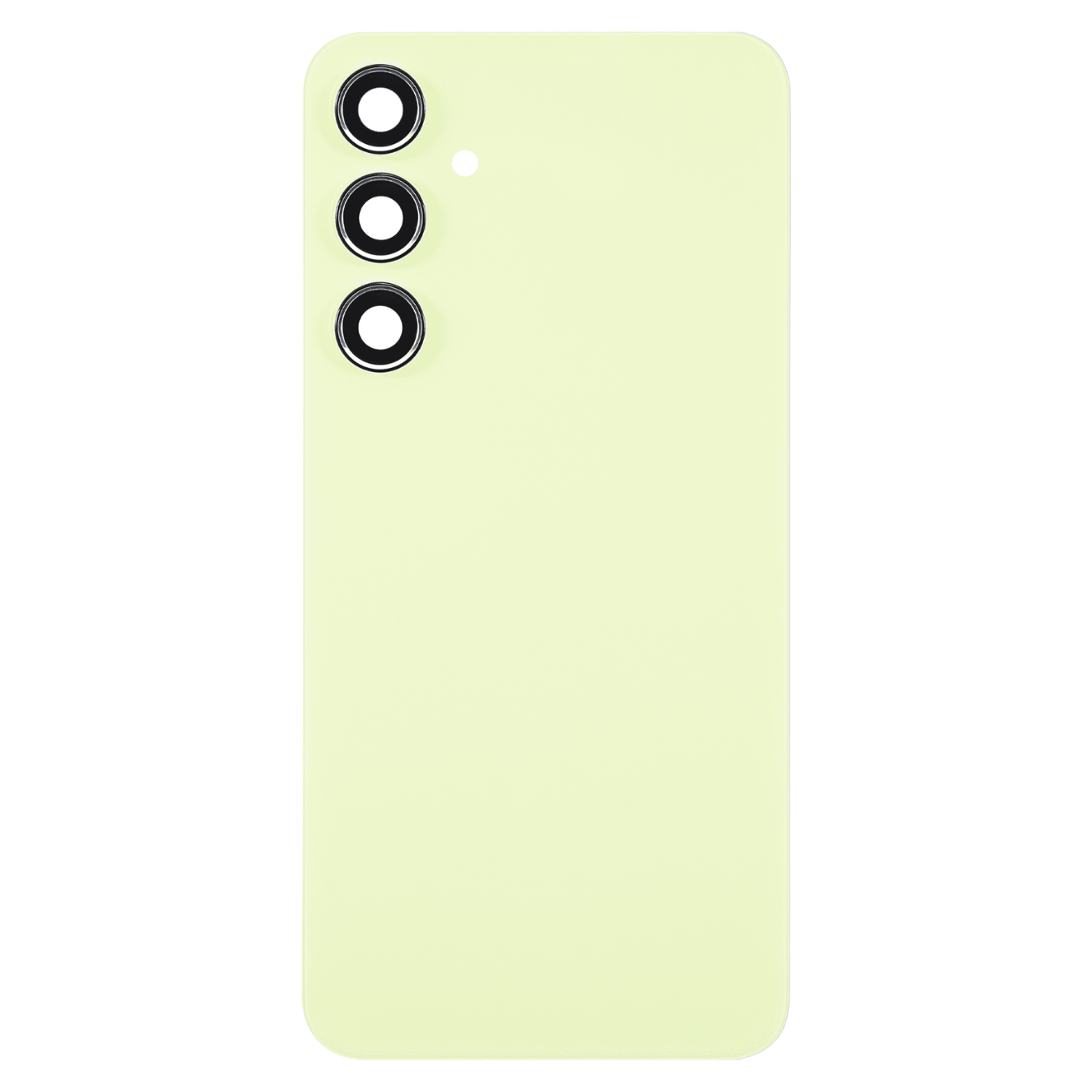 Back Cover with Camera Lens for Samsung A35 (No Logo) (Yellow)