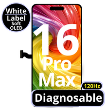 LCD Diagnosable Soft Oled Excellent For IPhone 16 Pro Max 120Hz White Box