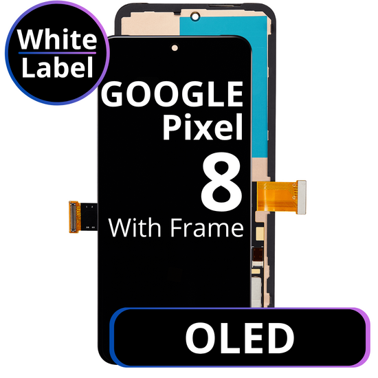 LCD OLED With Frame For Google Pixel 8 White Box
