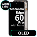 LCD OLED With Frame For Motorola Edge 60 Pro White Box