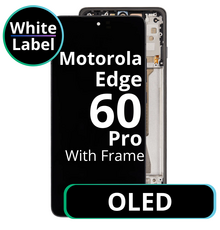 LCD OLED With Frame For Motorola Edge 60 Pro White Box