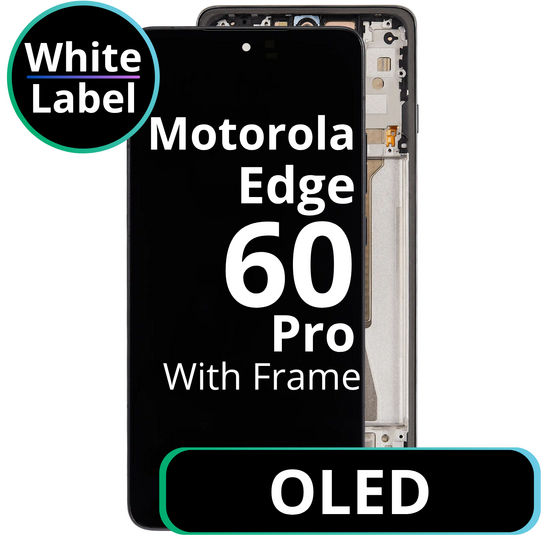 LCD OLED With Frame For Motorola Edge 60 Pro White Box