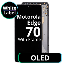 LCD OLED With Frame For Motorola Edge 70 White Box