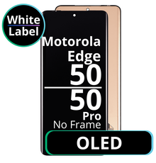 LCD OLED No Frame For Motorola Edge 50 / 50 Pro White Box