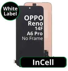LCD InCell No Frame For Oppo Reno 14F / A6 Pro White Box