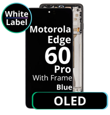 LCD OLED Blue With Frame For Motorola Edge 60 Pro White Box