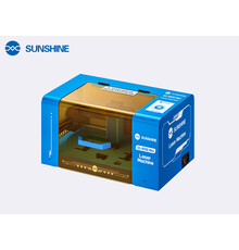 SUNSHINE SS-890B Mini Laser screen removal machine With SS-6604 MINI Smoke Purifier