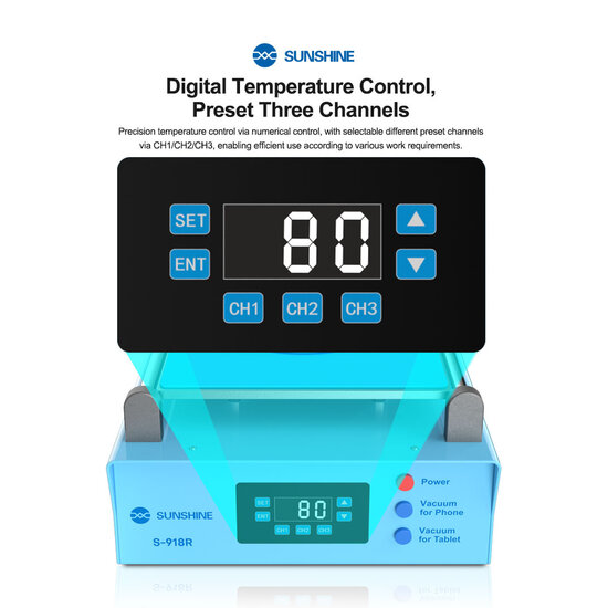 SUNSHINE S-918R Separate the screens of mobile phones and tablets