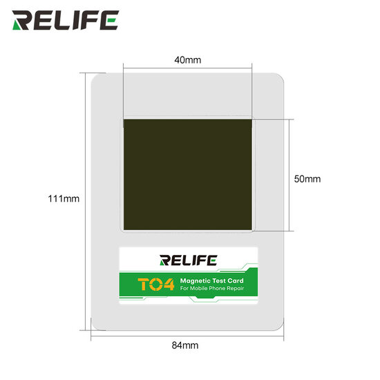 RELIFE TO4 Magnetic Card for Mobile Phone Repair