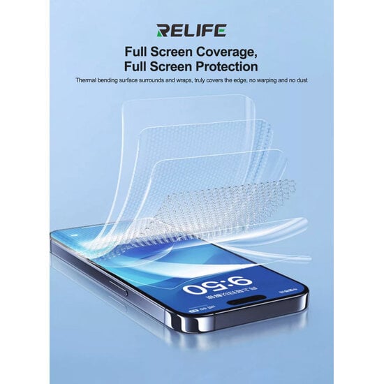 RELIFE GF-1M HD TPH Hydrogel Film 50 Pack ( Applicable to Sunshine )