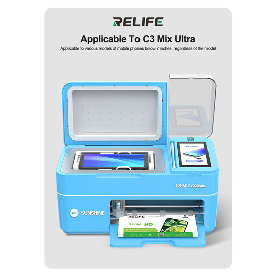 RELIFE GF-1M HD TPH Hydrogel Film 50 Pack ( Applicable to Sunshine )