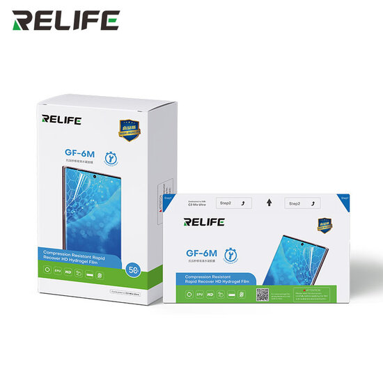 RELIFE GF-6M Anti-pressure instant repair HD hydrogel film 50 Pack
