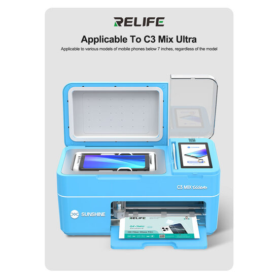 RELIFE GF-7MU HD Fiberglass Protective Film 25 Pack
