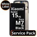 LCD Xiaomi Redmi 15 4G / Poco M7 4G - 560001O19AP00 Black Service Pack