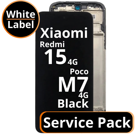 LCD Xiaomi Redmi 15 4G / Poco M7 4G - 560001O19AP00 Black Service Pack