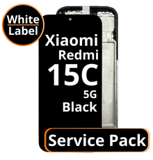 LCD Xiaomi Redmi 15C 5G with Frame - 56000200P1500 - Black - Service Pack