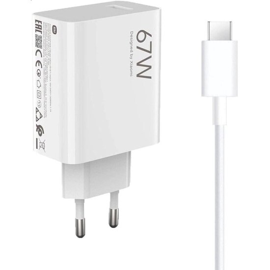 Xiaomi 67W HyperCharge Adapter USB-A + Cable - Boxed