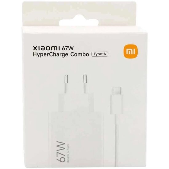Xiaomi 67W HyperCharge Adapter USB-A + Cable - Boxed