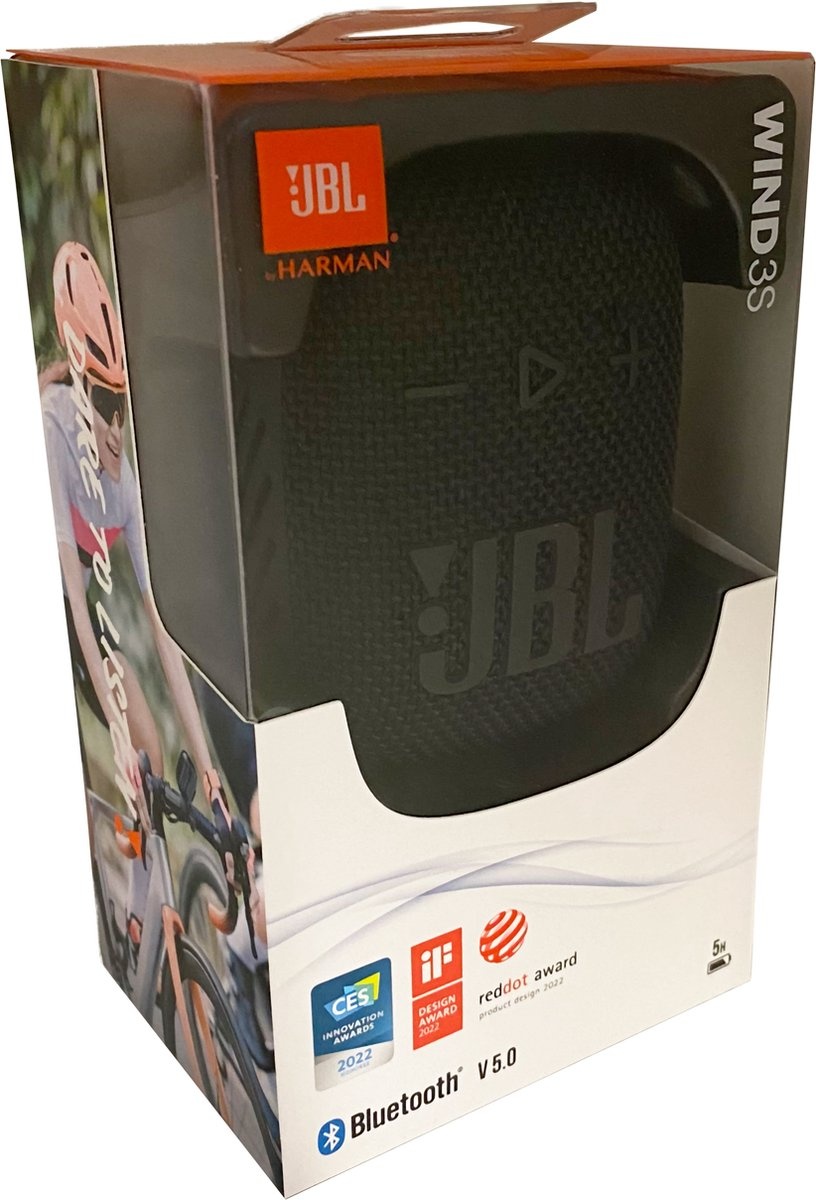 JBL Wind 3S - Mini Bluetooth Speaker - Black, foto 4 van 4