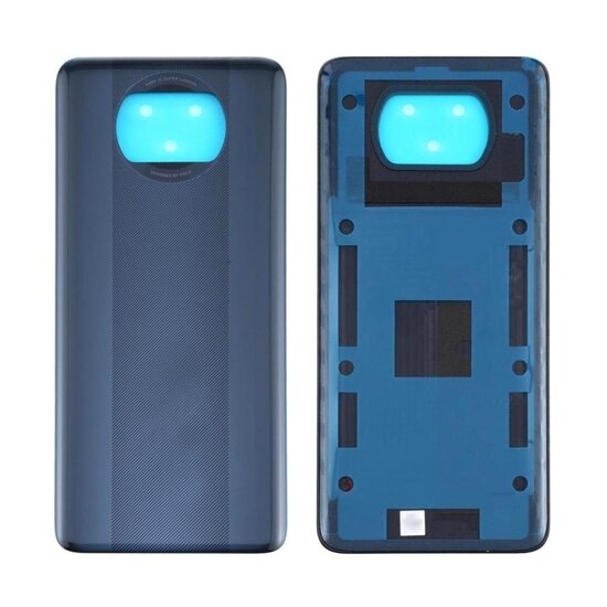 Back Cover with Camera Lens  Xiaomi Poco X3 (Non Original) (Blue)