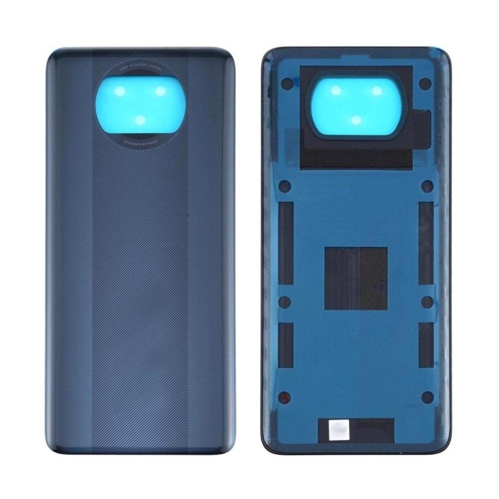 Back Cover with Camera Lens Xiaomi Poco X3 (Non Original) (Blue)