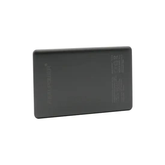 POWERBANK RealPower Wireles PB-5000 MAG 5000 mAh Powerbank USB-C -Titanium