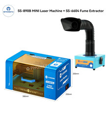 SUNSHINE SS-890B Mini Laser screen removal machine With SS-6604 MINI Smoke Purifier