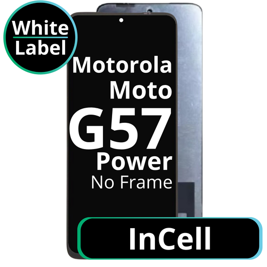 LCD InCell No Frame For Moto G57 Power - White Box
