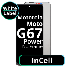 LCD InCell No Frame For Moto G67 Power - White Box