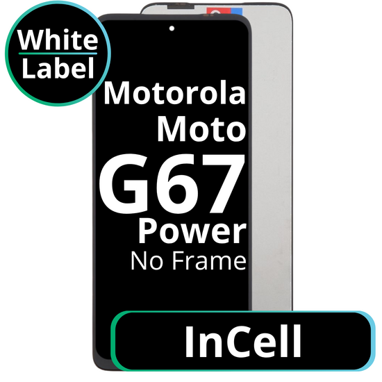 LCD InCell No Frame For Moto G67 Power - White Box