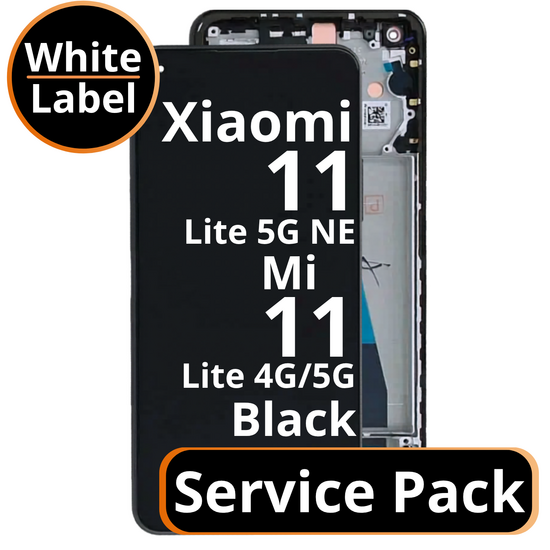 LCD Xiaomi 11 Lite 5G NE / Mi 11 Lite 4G / 5G 56000200K900 / 5600030K9A00 Black Service Pack