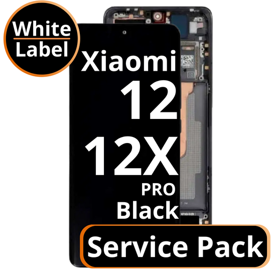 LCD Xiaomi 12 / 12X - 56000300L300 / 5600030L3A00 / 56000900L300  Black Service Pack