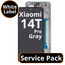 LCD Xiaomi 14T Pro - 56001600N1200 Gray Service Pack