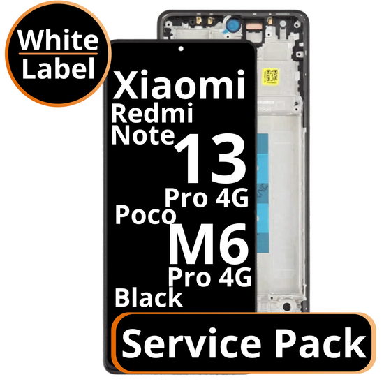 LCD Xiaomi Redmi Note 13 Pro / Poco M6 Pro 4G - 56000300N600 Black  Service Pack