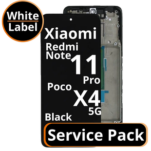 LCD Xiaomi Redmi Note 11 Pro / Poco X4 5G - 5600010K6S00 / 5600010K6T00 Black  Service Pack