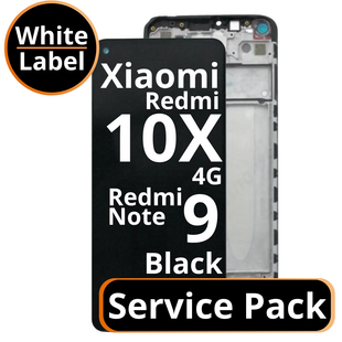 LCD Xiaomi Redmi 10X 4G / Redmi Note 9 - 560003J15S00 / 5600015J5S00 Black  Service Pack