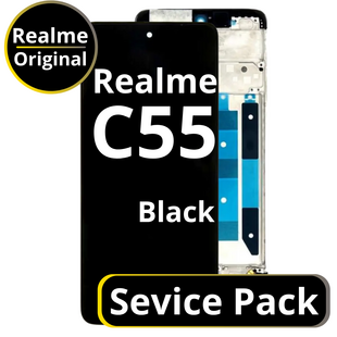 LCD Realme C55 - 4130438 Black  Service Pack