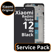 LCD Xiaomi Redmi Note 12 4G - 56000100M700 Black  Service Pack