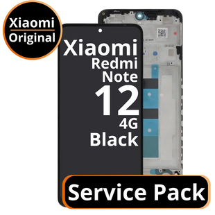 LCD Xiaomi Redmi Note 12 4G - 56000100M700 Black  Service Pack