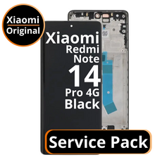 LCD Xiaomi Redmi Note 14 Pro 4G - 560003000O600 Black  Service Pack