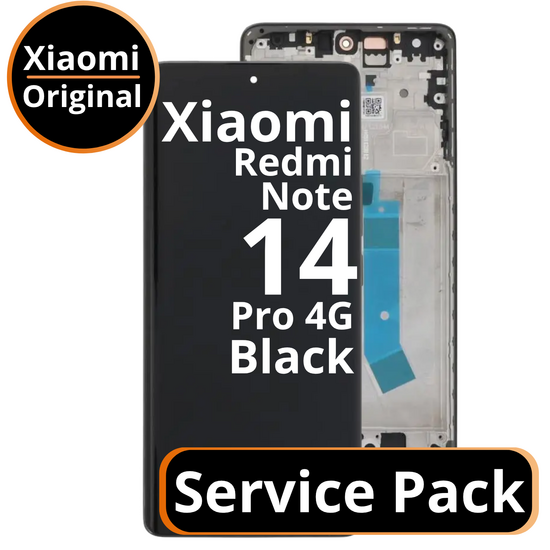 LCD Xiaomi Redmi Note 14 Pro 4G - 560003000O600 Black  Service Pack