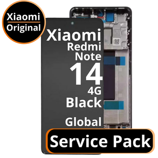 LCD Xiaomi Redmi Note 14 4G - 560001000O700 / 5600009000O7E00 Black Global  Service Pack