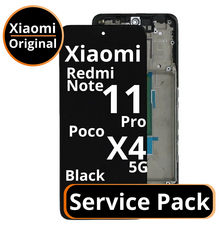 LCD Xiaomi Redmi Note 11 Pro / Poco X4 5G - 5600010K6S00 / 5600010K6T00 Black  Service Pack