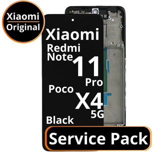LCD Xiaomi Redmi Note 11 Pro / Poco X4 5G - 5600010K6S00 / 5600010K6T00 Black  Service Pack