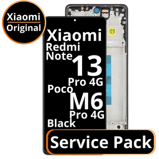 LCD Xiaomi Redmi Note 13 Pro / Poco M6 Pro 4G - 56000300N600 Black  Service Pack