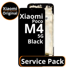 LCD Xiaomi Poco M4 5G - 560005L19P00 / 5600080L1900 Black  Service Pack